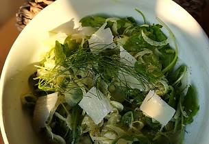 Salat med parmesan og fennikel