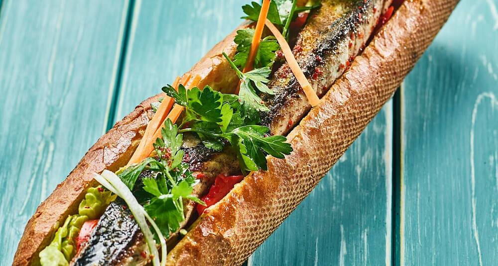 Balik ekmek - Fiskesandwich med makrell